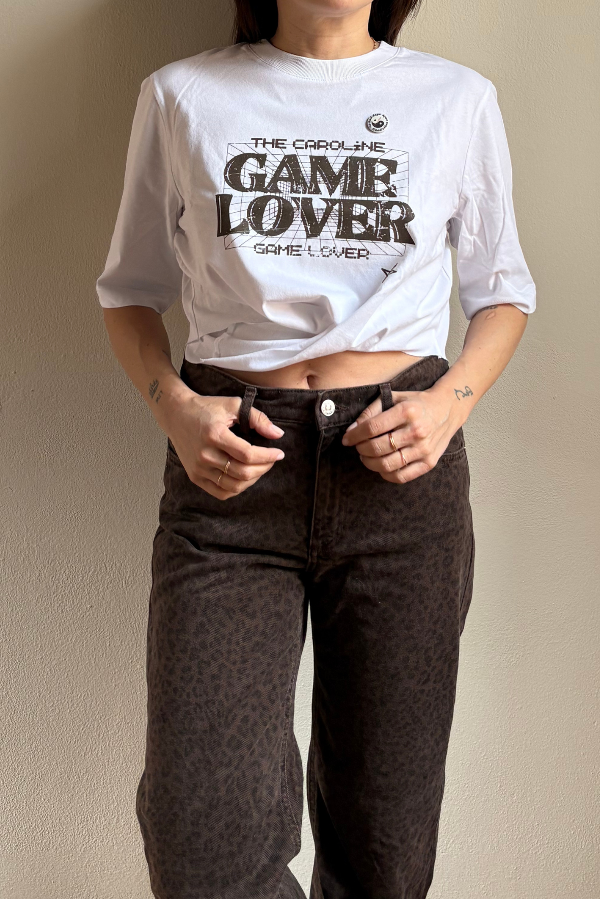 T-shirt GAME LOVER crop