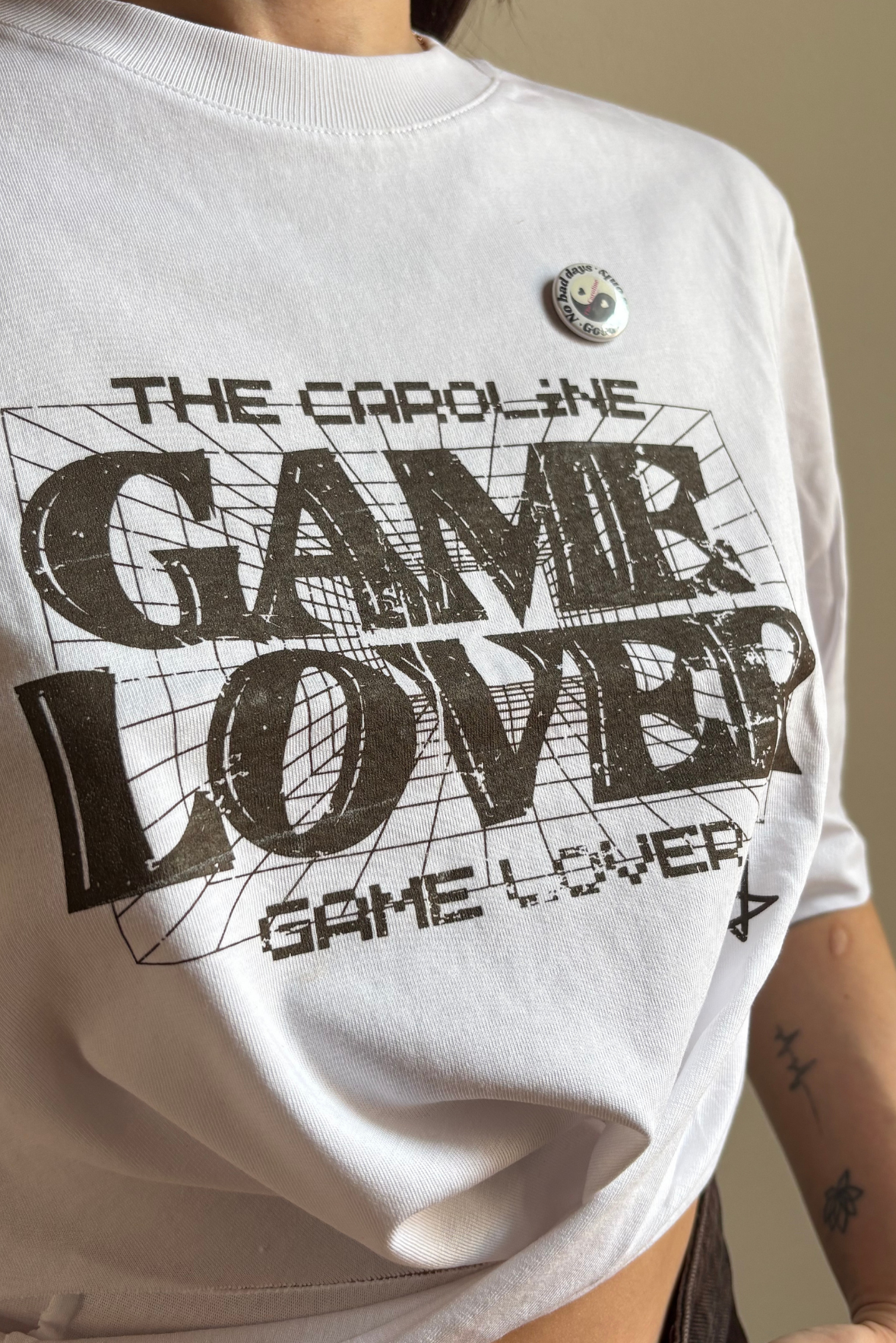 T-shirt GAME LOVER crop