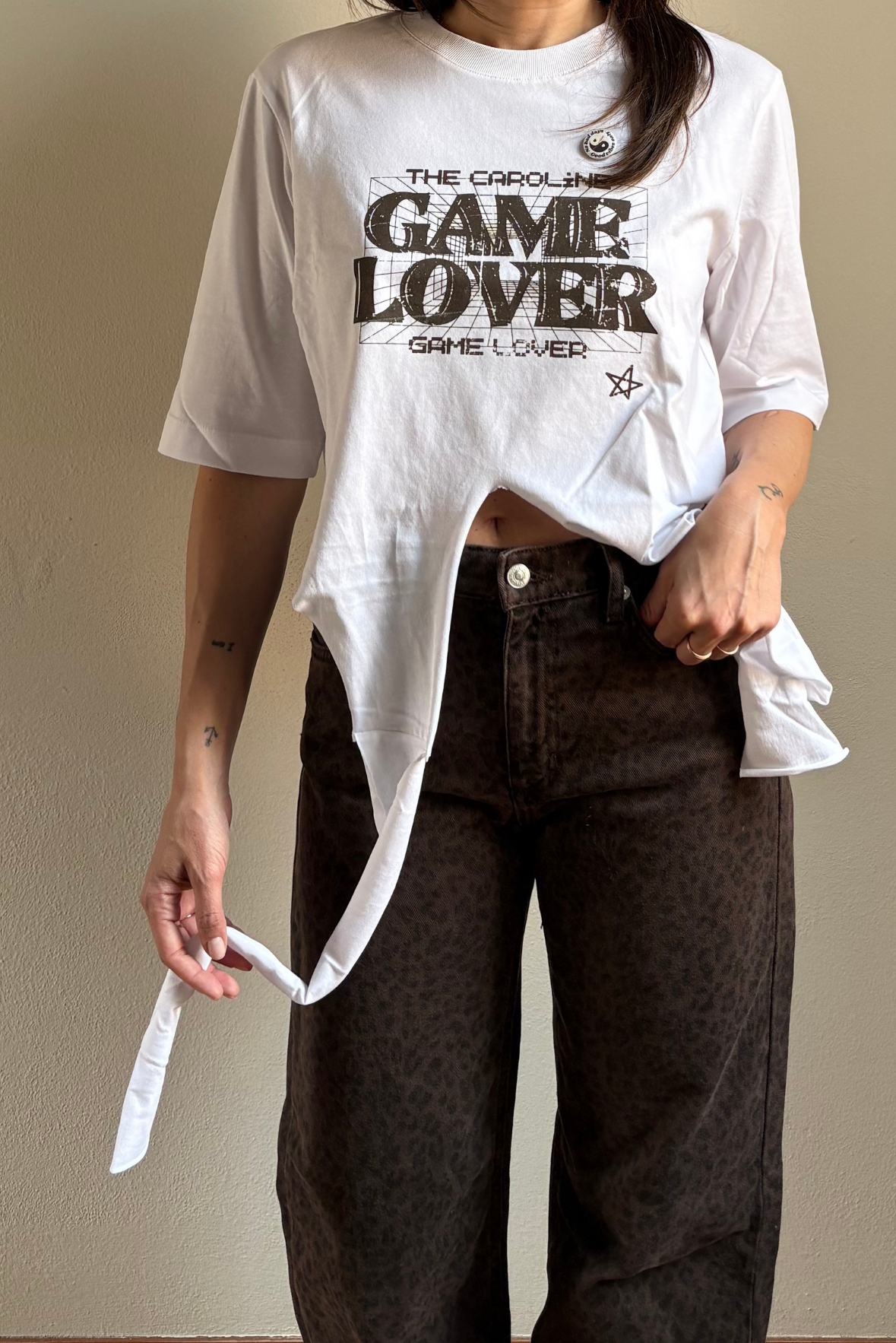 T-shirt GAME LOVER crop