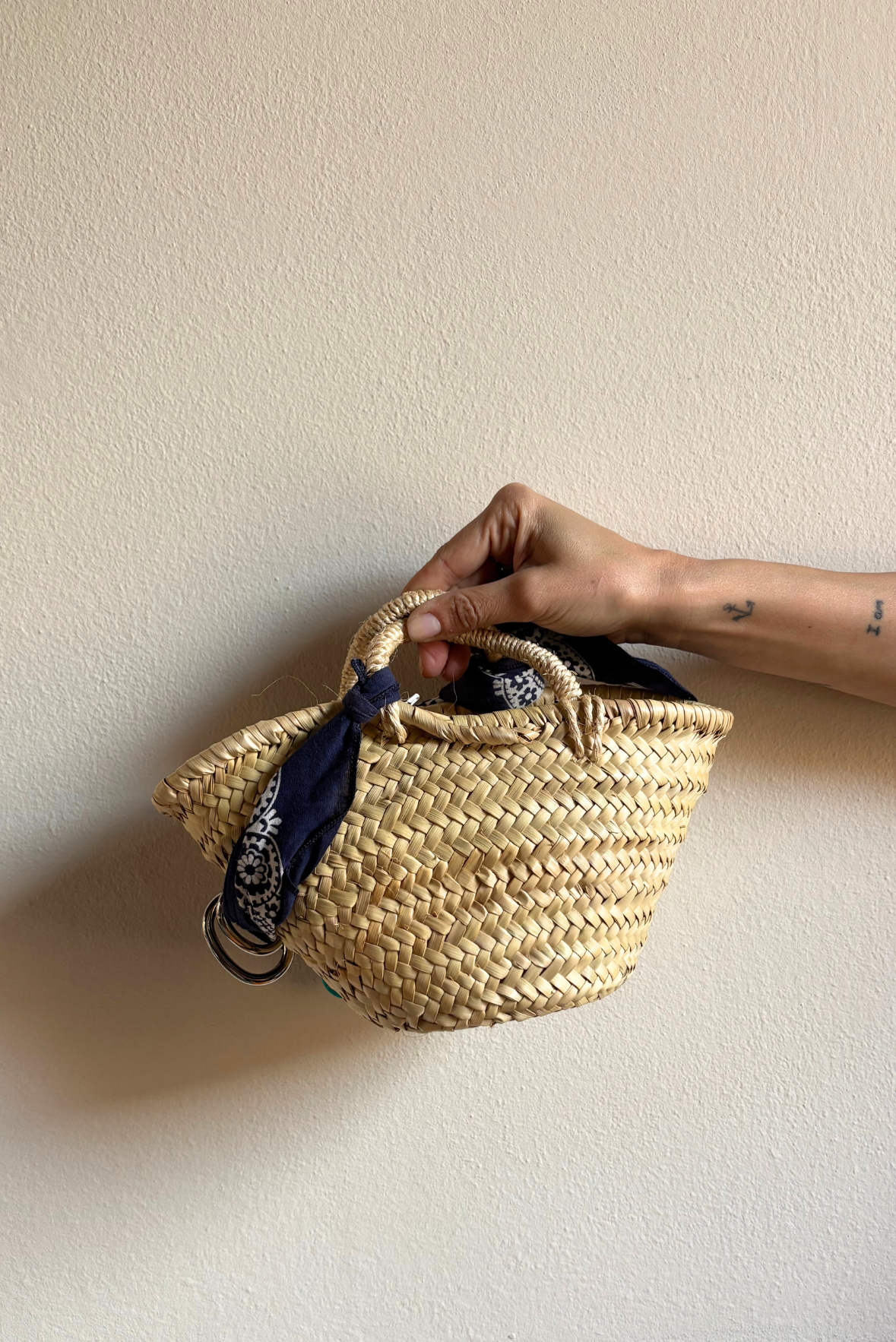 Mini bag paglia