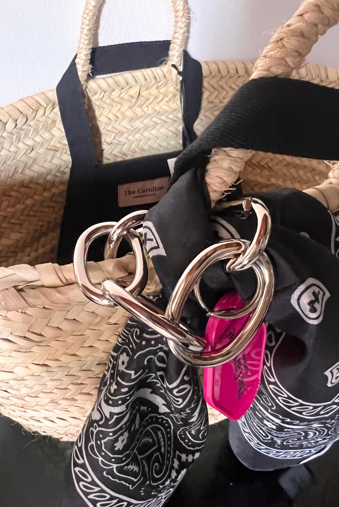 Shopping bag di paglia + rete