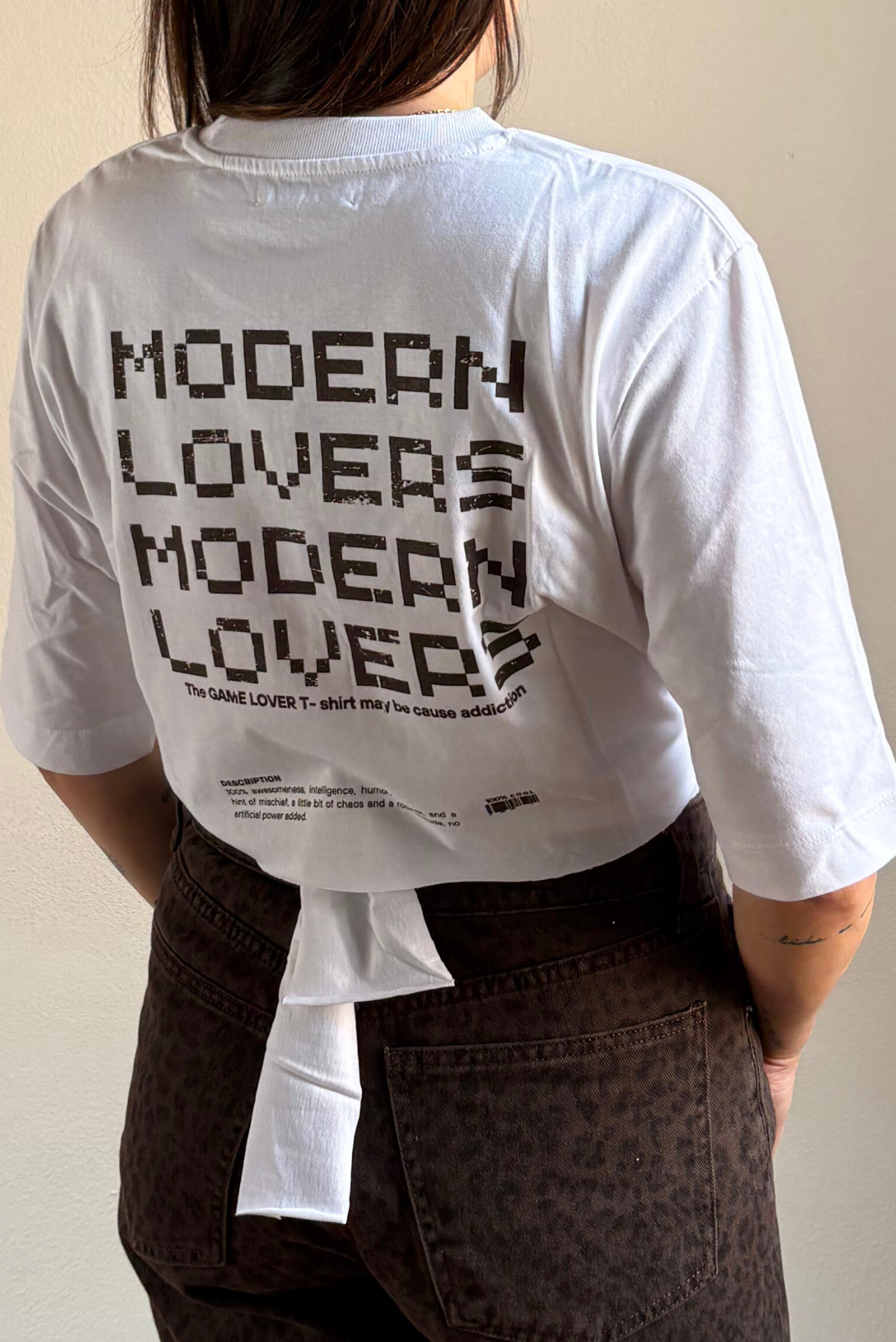 T-shirt GAME LOVER crop