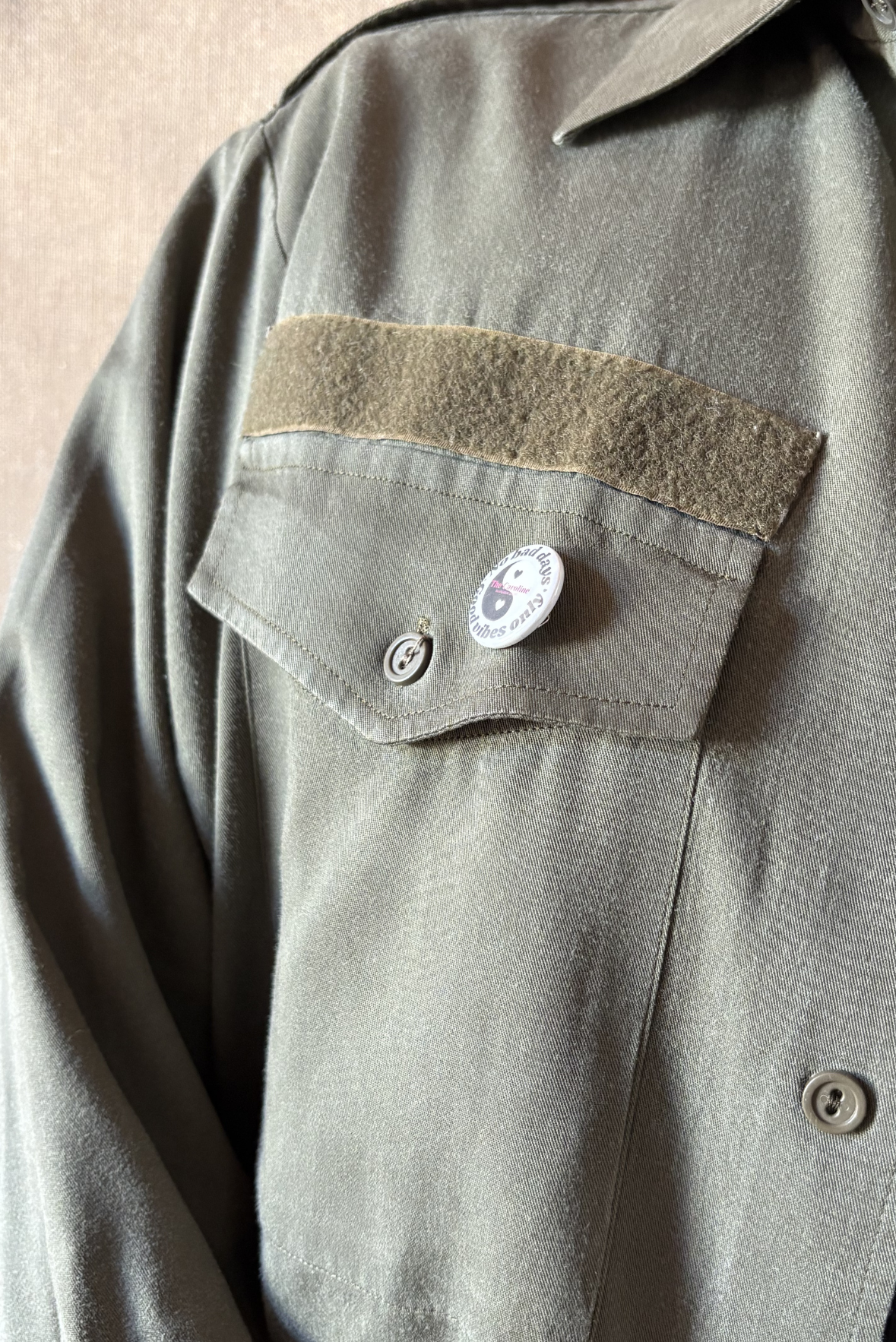 Camicia militare vintage con stampa DREAMER LOVERS