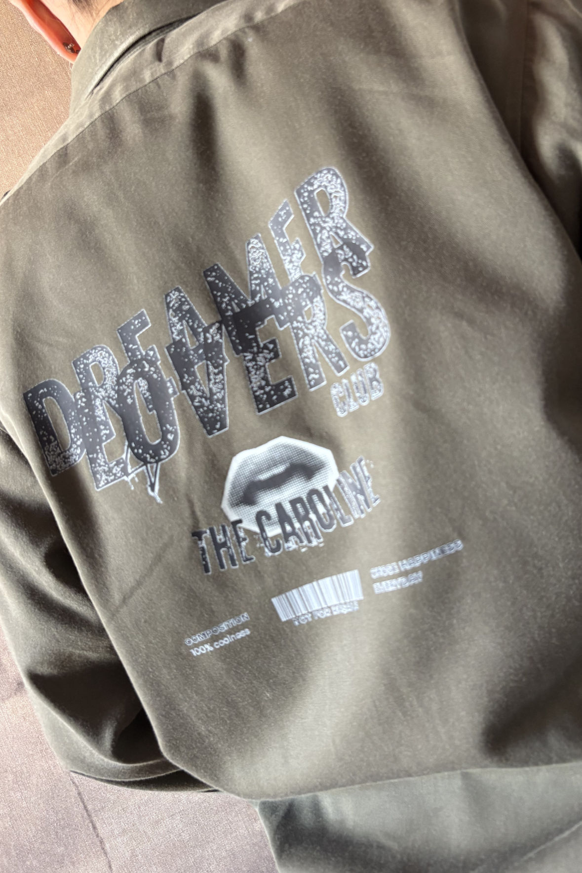 Camicia militare vintage con stampa DREAMER LOVERS