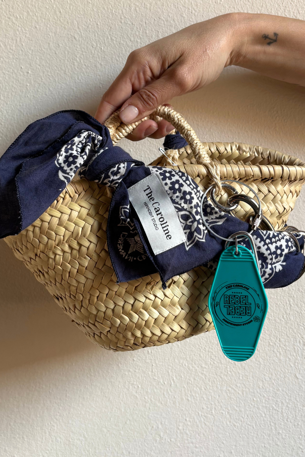 Mini bag paglia